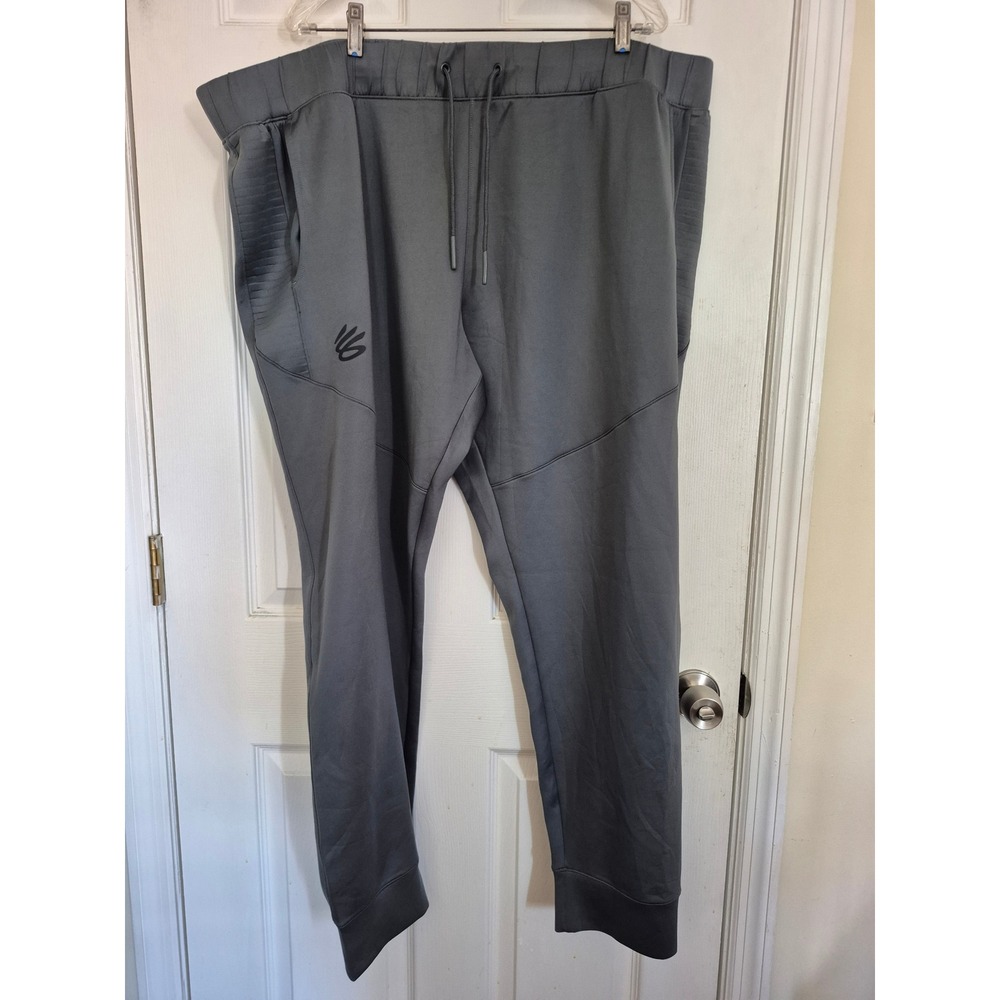 Under Armour Curry Playable Pants Mens 4XL Gray Loose Fit Joggers 1374297-012